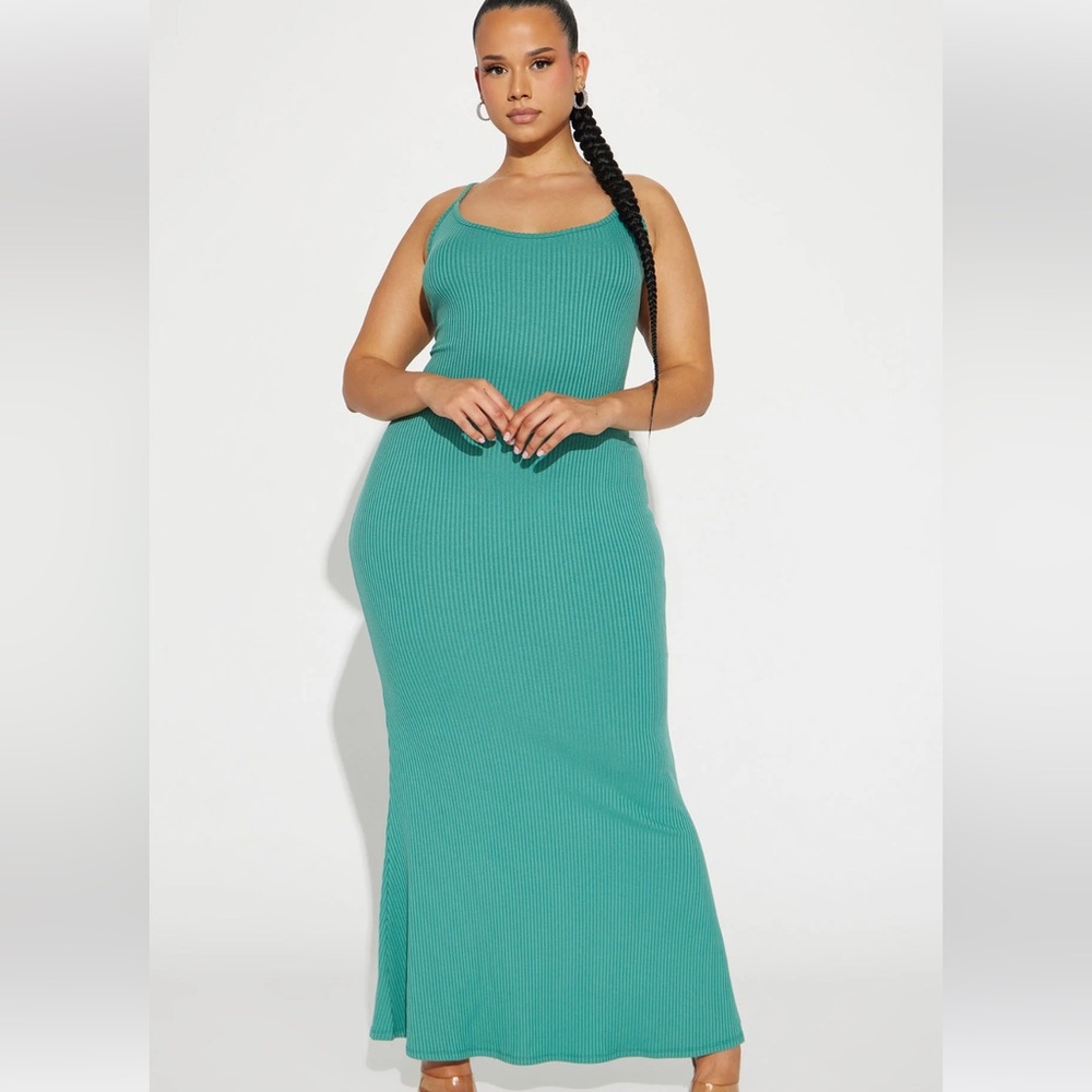 FN ribbed maxi dress